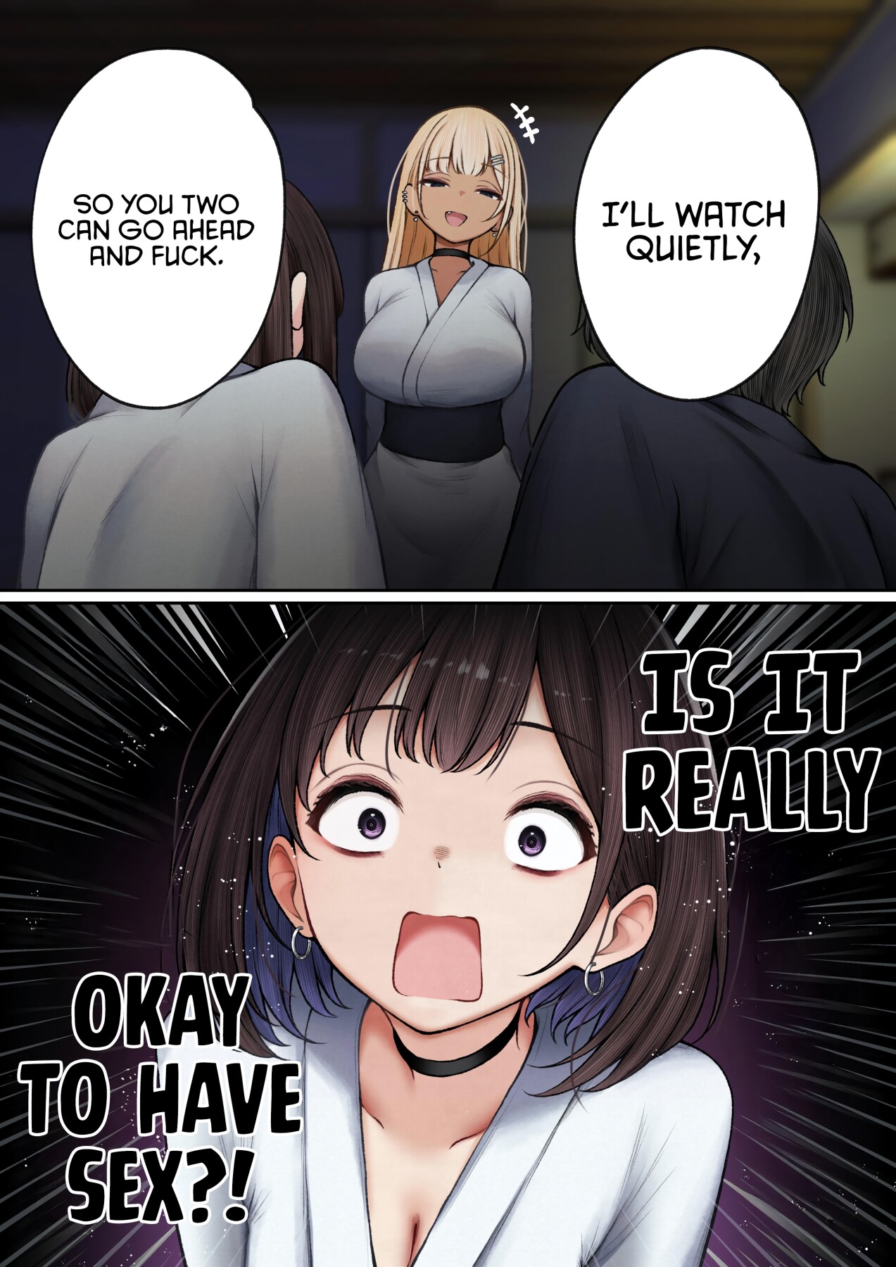 Hentai Manga Comic-The story of how my bedroom became my gyaru childhood friend's fuck-room: onsen ryokan book-Read-29